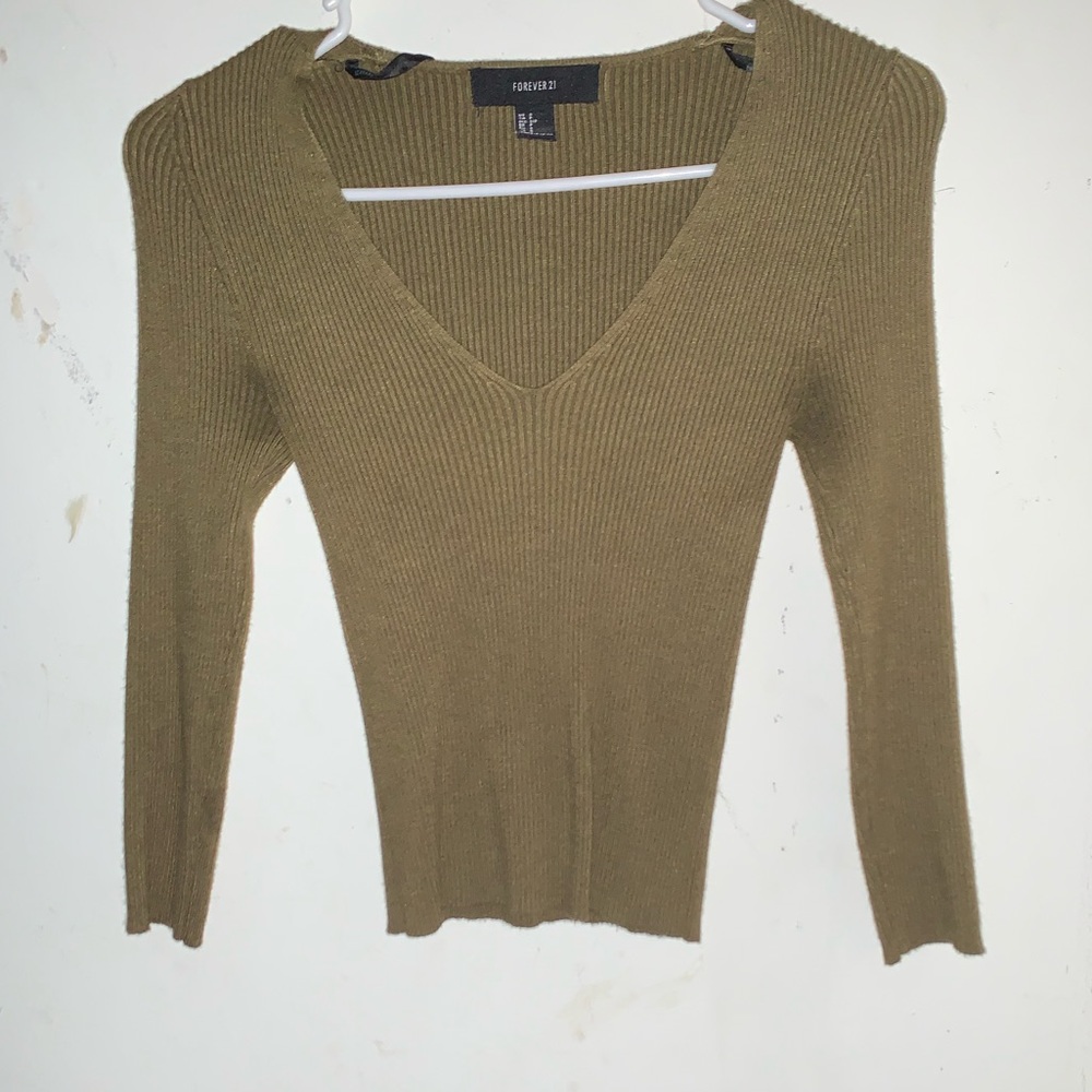 Green forever 21 V neck